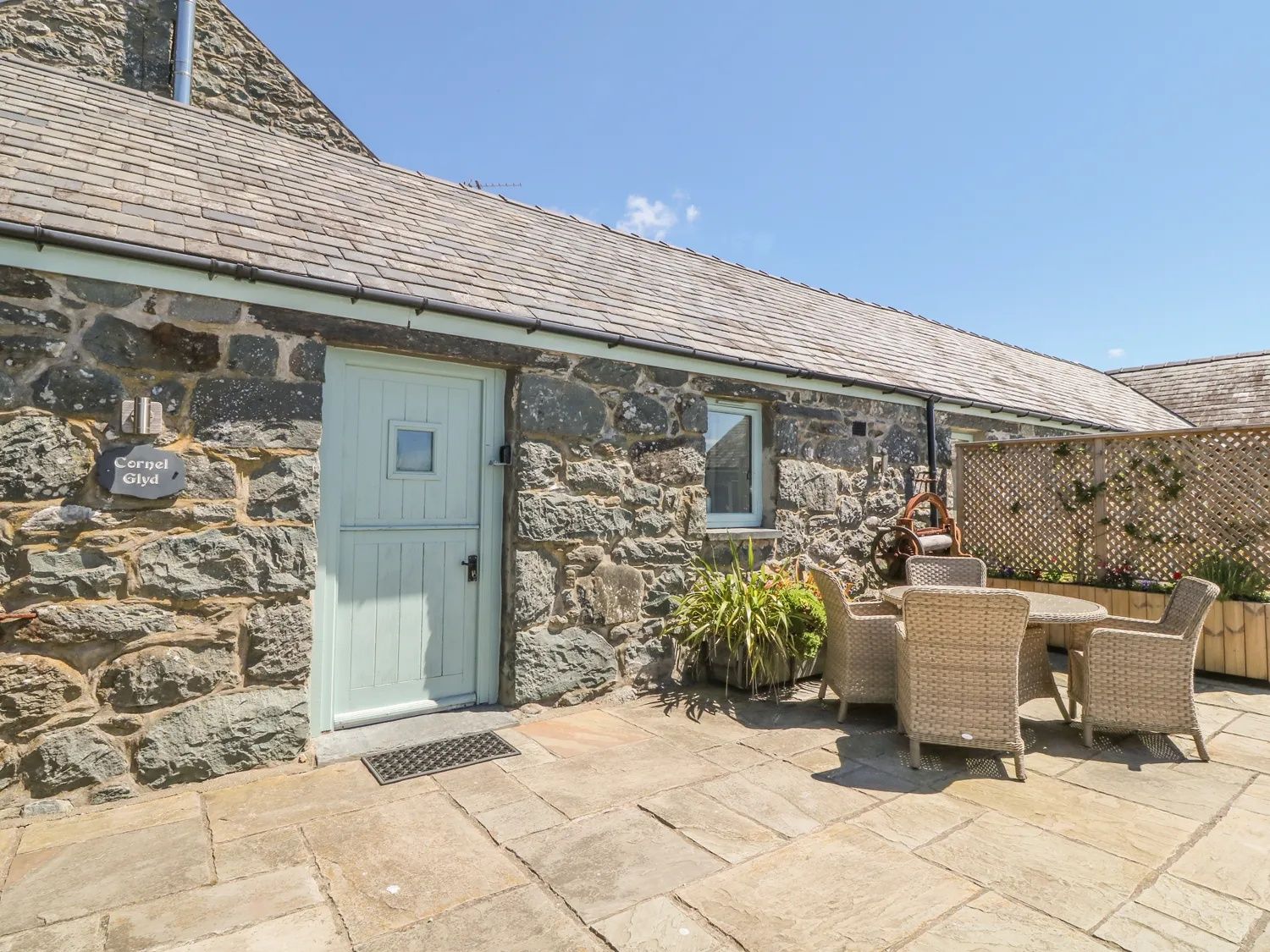 Barn entrance at Tyddyn Goronwy
